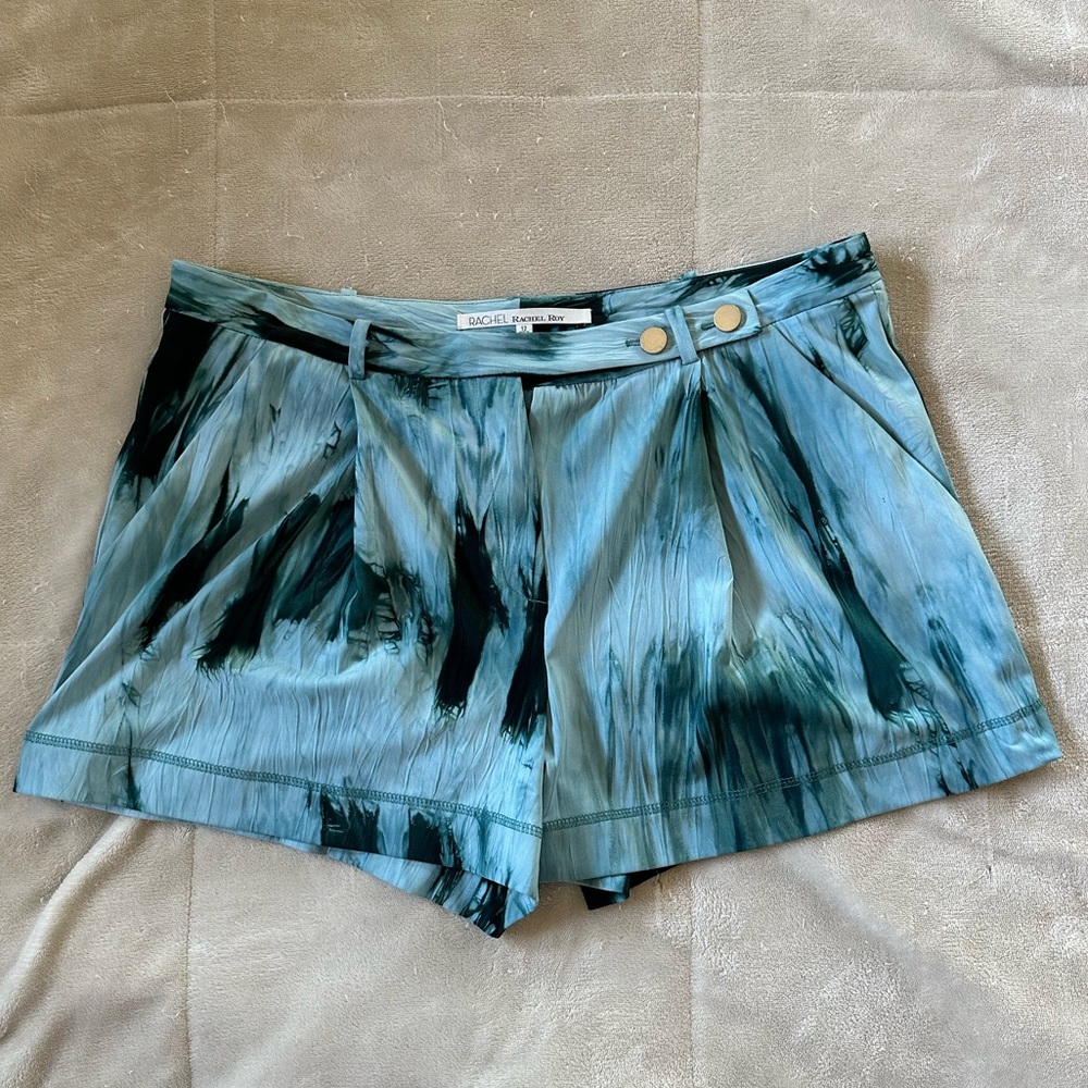 RACHEL ROY BLUE TIE DYE SHORT SIZE 12